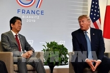 Trump, Abe agree on principles of trade deal at G7