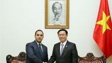 Deputy PM Vuong Dinh Hue receives Bulgarian guest