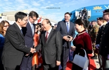 Prime Minister Nguyen Xuan Phuc arrives in Brussels
