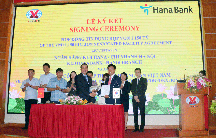 TKV ký kết hợp đồng tín dụng hợp vốn với Ngân hàng Keb Hana - Chi nhánh Hà Nội