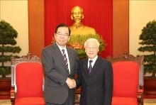 Party chief hosts Communist Party of Japan leader