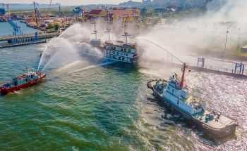 Cảng dầu B12: Diễn tập phương án PCCC và CNCH phối hợp nhiều lực lượng