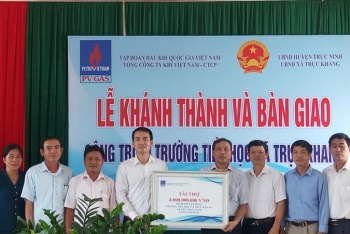 PV GAS tài trợ 4 tỷ đồng xây dựng Trường tiểu học Trực Khang