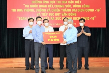 Petrolimex ủng hộ 01 tỷ đồng Hưởng ứng đợt vận động “Toàn dân đoàn kết, ra sức phòng dịch Covid-19”