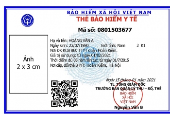 Sẵn sàng cấp thẻ bảo hiểm y tế mẫu mới từ ngày 1/4