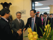 Trưởng Ban Kinh tế Trung ương Vương Đình Huệ thăm và chúc Tết VDB