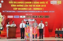 Giải Billiards Carom 3 băng quốc tế Bình Dương tranh cúp Becamex IJC- Number1