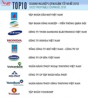 PVN đứng đầu Top 10 doanh nghiệp lợi nhuận tốt nhất năm 2018