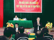 Trưởng Ban Kinh tế Trung ương Nguyễn Văn Bình tiếp xúc cử tri tỉnh Quảng Bình