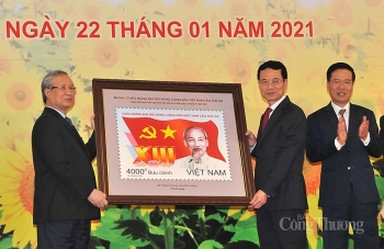 Phát hành đặc biệt bộ tem chào mừng Đại hội Đảng lần thứ XIII