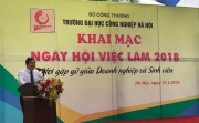 Sôi động “Ngày hội việc làm” Trường đại học Công nghiệp Hà Nội năm 2018