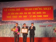 Điện Biên: Công bố 2 di sản văn hóa phi vật thể quốc gia