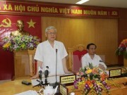 Tổng Bí thư Nguyễn Phú Trọng thăm và làm việc tại tỉnh Hà Tĩnh