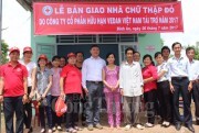 Vedan Việt Nam hỗ trợ 5 căn nhà chữ thập đỏ cho hộ nghèo