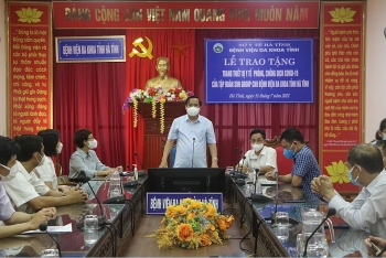 Nhiều trang thiết bị y tế hiện đại hỗ trợ điều trị Covid-19 đã được Sun Group trao tặng Hà Tĩnh và Hưng Yên