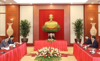 Tổng Bí thư Nguyễn Phú Trọng điện đàm với Tổng thống Indonesia Joko Widodo