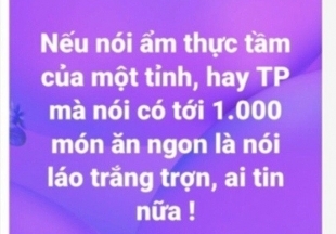 Đề nghị thu hồi quyết định tạm đình chỉ công tác Phó phòng viết về 1.000 món ngon