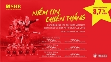 Trọn niềm tin chiến thắng cùng đội tuyển Việt Nam: SHB tăng lãi suất lên đến 8,7%/năm