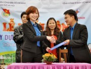 Đoàn thanh niên EVN HANOI: Ủng hộ 50 triệu đồng xây dựng sân chơi cho thiếu nhi