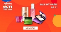 Sức khỏe và sắc đẹp là ngành hàng được mua sắm nhiều trên Shopee