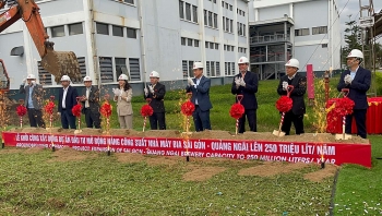 Sabeco: Động thổ dự án nâng công suất Nhà máy Bia Sài Gòn - Quảng Ngãi
