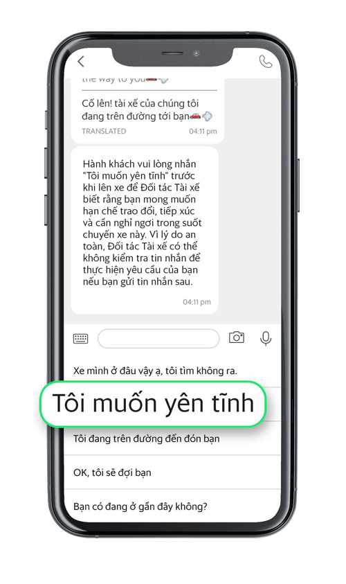 Grab Việt Nam thử nghiệm tính năng “Chuyến xe yên lặng” cho người dùng