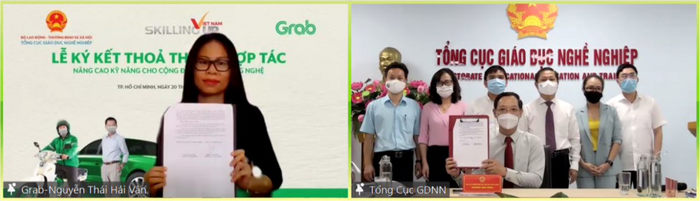 Grab và Tổng cục Giáo dục nghề nghiệp hợp tác nâng tầm kỹ năng cho đối tác tài xế