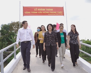 Khánh thành, bàn giao công trình cầu kênh Phụng Thớt tại Tiền Giang