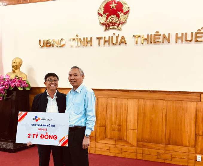 CJ Vina Agri ủng hộ miền Trung 2 tỷ đồng khôi phục sản xuất nông nghiệp