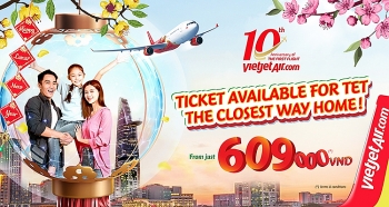 Cùng Vietjet vui xuân đón Tết với trăm ngàn vé ưu đãi chỉ từ 609.000 đồng