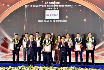 Becamex IDC được vinh danh Doanh nghiệp bất động sản công nghiệp uy tín nhất năm 2021