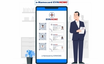 EVNHCMC số hóa hoạt động giao tiếp với danh thiếp điện tử