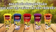 Vissan thay đổi bao bì dòng sản phẩm xúc xích tiệt trùng lắc kêu trộn đều
