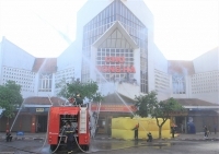 Quảng Trị: Diễn tập chữa cháy, cứu nạn có quy mô lớn tại chợ Đông Hà