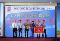 Tôn vinh Xăng dầu Thừa Thiên Huế đạt sản lượng 3.000 tấn gas Petrolimex năm 2018
