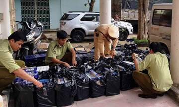 Quảng Bình- Bắt giữ rượu ngoại và thuốc lá nhập lậu quy mô lớn