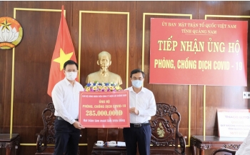 PC Quảng Nam ủng hộ 285 triệu đồng phòng, chống dịch bệnh Covid-19