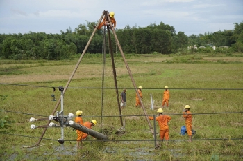 Khôi phục công tác cung cấp điện sau hậu quả cơn bão số 5