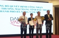 Trao chứng nhận sản phẩm thương mại mang tính đặc trưng của Đà Nẵng năm 2018