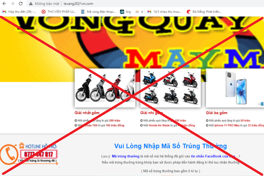 Sở Công Thương Đà Nẵng thông tin chính thức về hoạt động khuyến mại trên website https://levang2021vn.com