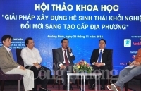 Xây dựng hệ sinh thái khởi nghiệp đổi mới sáng tạo phải đi từ địa phương