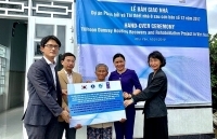 Bàn giao 102 căn nhà hỗ trợ thiệt hại bởi bão Damrey