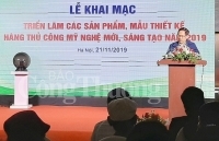 Hà Nội: Khai mạc Triển lãm sản phẩm, mẫu thiết kế hàng thủ công mỹ nghệ mới, sáng tạo năm 2019