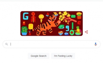 Google đặt biểu tượng Tết Nhâm Dần