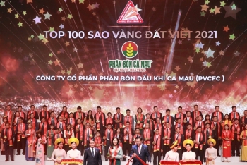 Phân bón Cà Mau lần thứ tư nhận giải thưởng uy tín Sao Vàng đất Việt