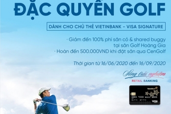 Khuyến mãi hấp dẫn dành cho các golfer sở hữu thẻ VietinBank Visa Signature