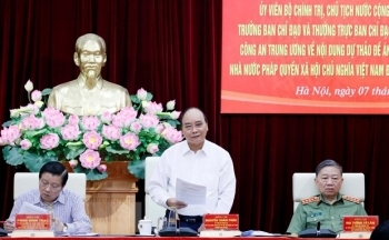 Chủ tịch nước làm việc với hai Bộ về đề án Nhà nước pháp quyền XHCN