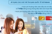 Ưu đãi hoàn phí thường niên cho chủ thẻ tín dụng quốc tế VietinBank
