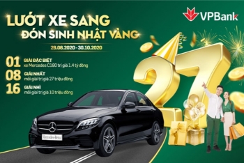 Trúng ngay ô tô Mercedes khi tham gia đại tiệc sinh nhật 27 tuổi của VPBank