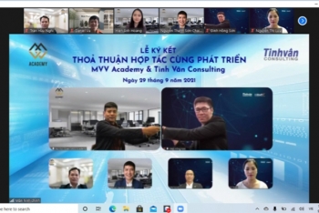 Học viện Doanh nhân MVV ký kết hợp tác chiến lược phát triển cùng Công Ty Tinhvan Consulting